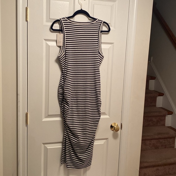 Brand New A New Day Navy/White Stripe Sleeveless Dress…size XL - Picture 2 of 6